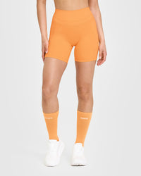 UnifiedMove™ High Waisted Pocket Shorts 6" | Powdered Orange