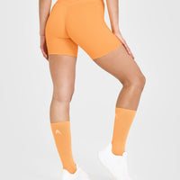 UnifiedMove™ High Waisted Pocket Shorts 6" | Powdered Orange
