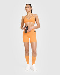 UnifiedMove™ High Waisted Pocket Shorts 6" | Powdered Orange
