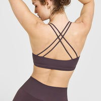 Everyday Cross Over Bralette | Dark Umber Brown