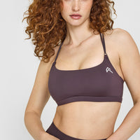 Everyday Cross Over Bralette | Dark Umber Brown