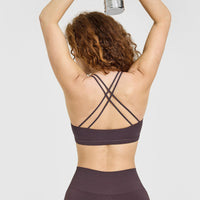 Everyday Cross Over Bralette | Dark Umber Brown