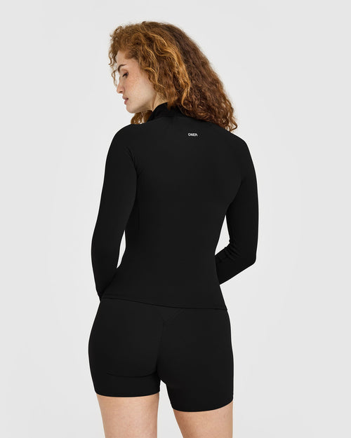 SoftMotion™ Jacket with White Logo | Black