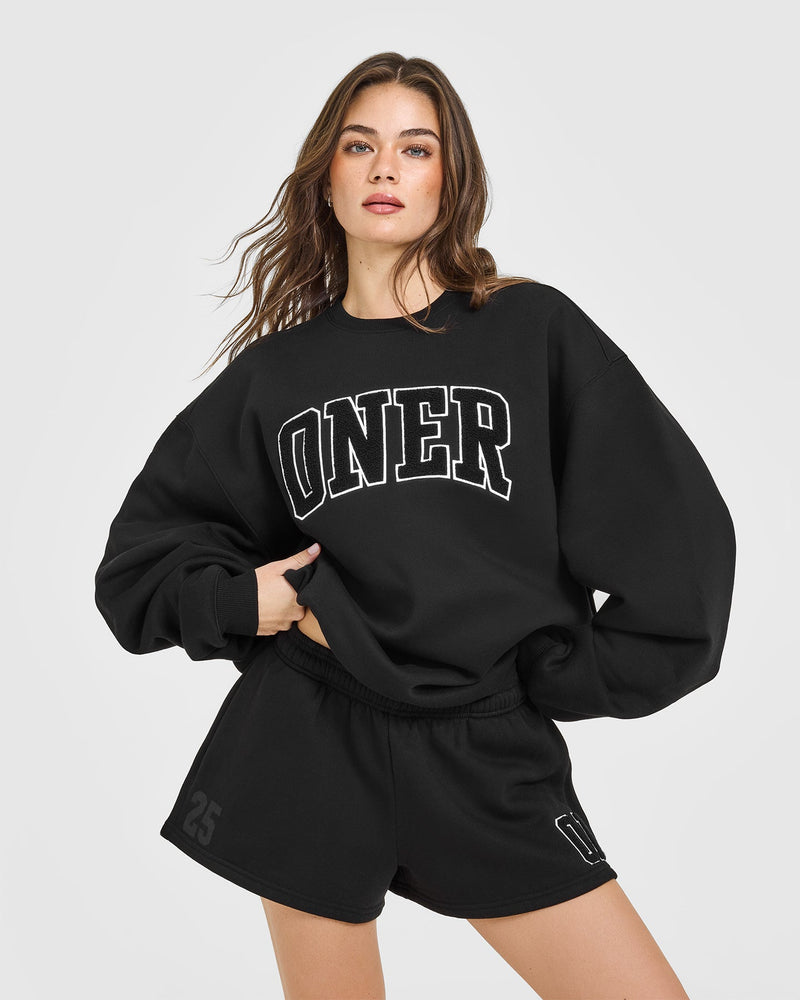 Foundations Oversized Oner 25 Sweatshirt in Black | Oner Active US