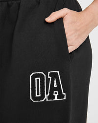 Foundations Oversized Oner 25 Straight Leg Joggers | Black