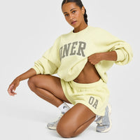 Foundations Oversized Oner 25 Shorts | Pastel Yellow