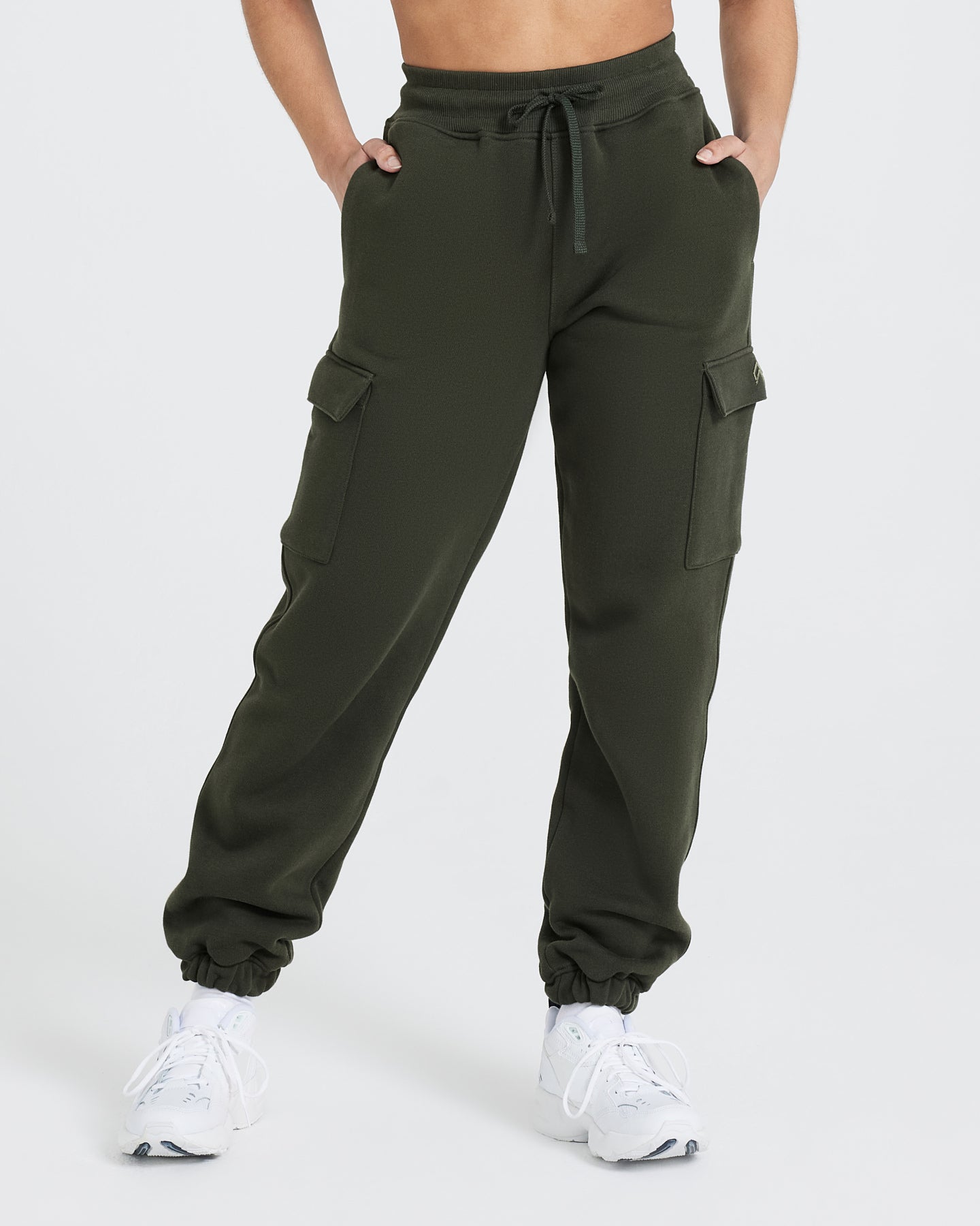 Khaki Joggers Women - Front Zip Pockets | Oner Active US