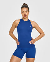 Go To Seamless Fitted Tank Top | Vintage Navy