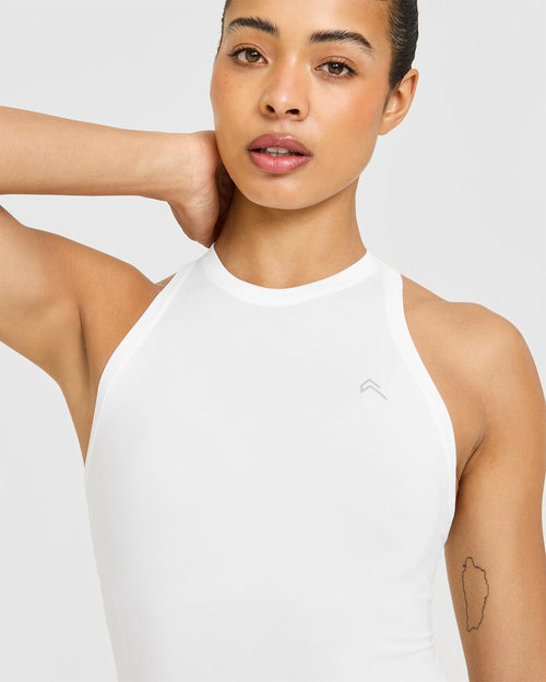 Go To Seamless Fitted Tank Top | White