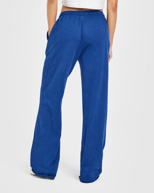 Raw Lounge Wide Leg Sweatpants | Washed Vintage Navy