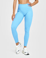 Unified High Waisted Pocket Leggings | Arctic Blue