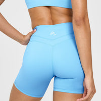 UnifiedMove™ High Waisted Pocket Shorts 6" | Arctic Blue
