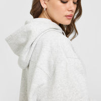 Foundations Oversized Hoodie | Light Gray Marl