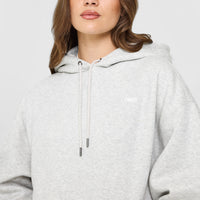 Foundations Oversized Hoodie | Light Gray Marl