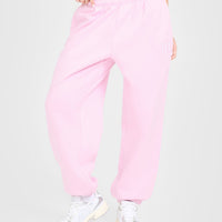 Foundations Oversized Oner Girlfriend Joggers | Chalk Pink