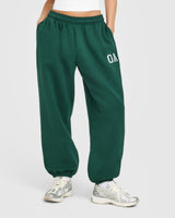 Foundations Oversized Oner Girlfriend Joggers | Racing Green
