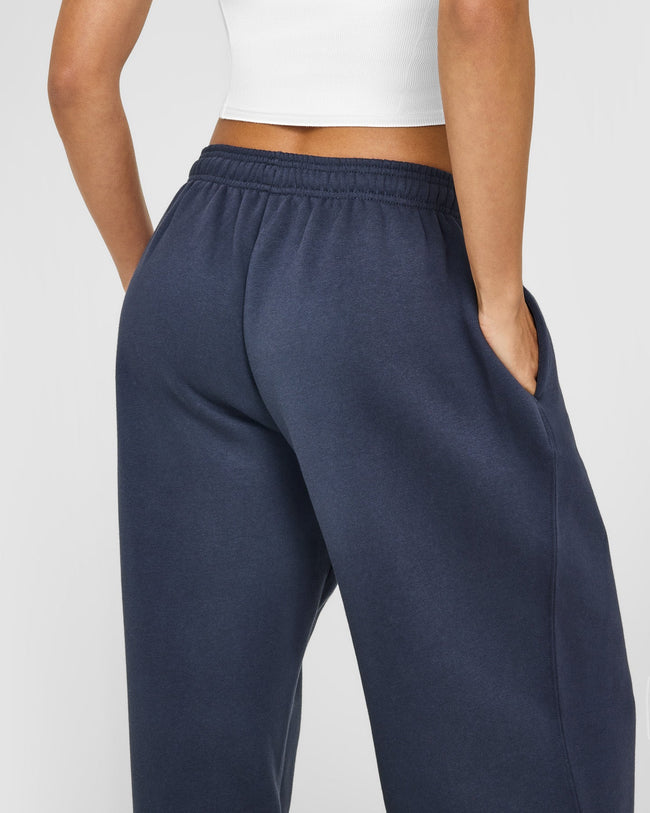 Foundations Oversized Oner Girlfriend Straight Leg Joggers | True Blue