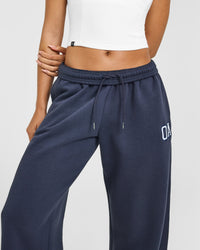 Foundations Oversized Oner Girlfriend Straight Leg Joggers | True Blue