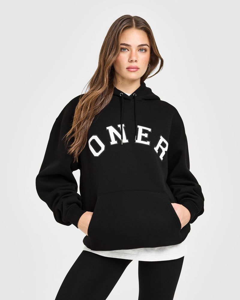 ouf clothing 黒 パーカー BAU_GRAPHIC_INJECT_FOUNDATIONS