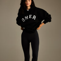 Foundations Oversized Oner Girlfriend Hoodie | Black