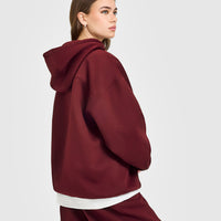 Foundations Oversized Oner Girlfriend Hoodie | Rosewood