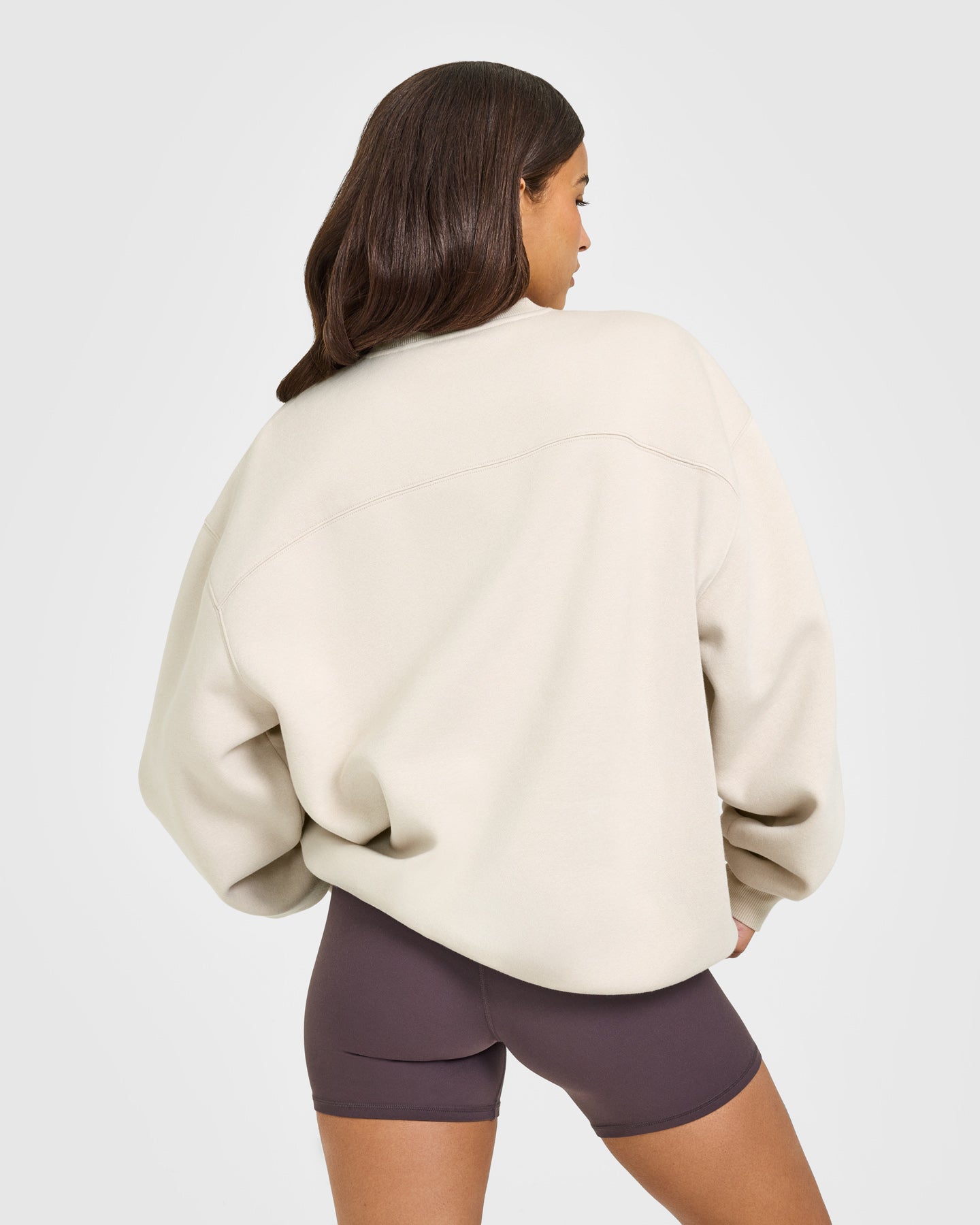 Foundations Oversized Oner Girlfriend Sweatshirt | Sand