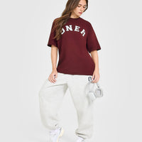 Oversized Oner Girlfriend Washed T-Shirt | Rosewood