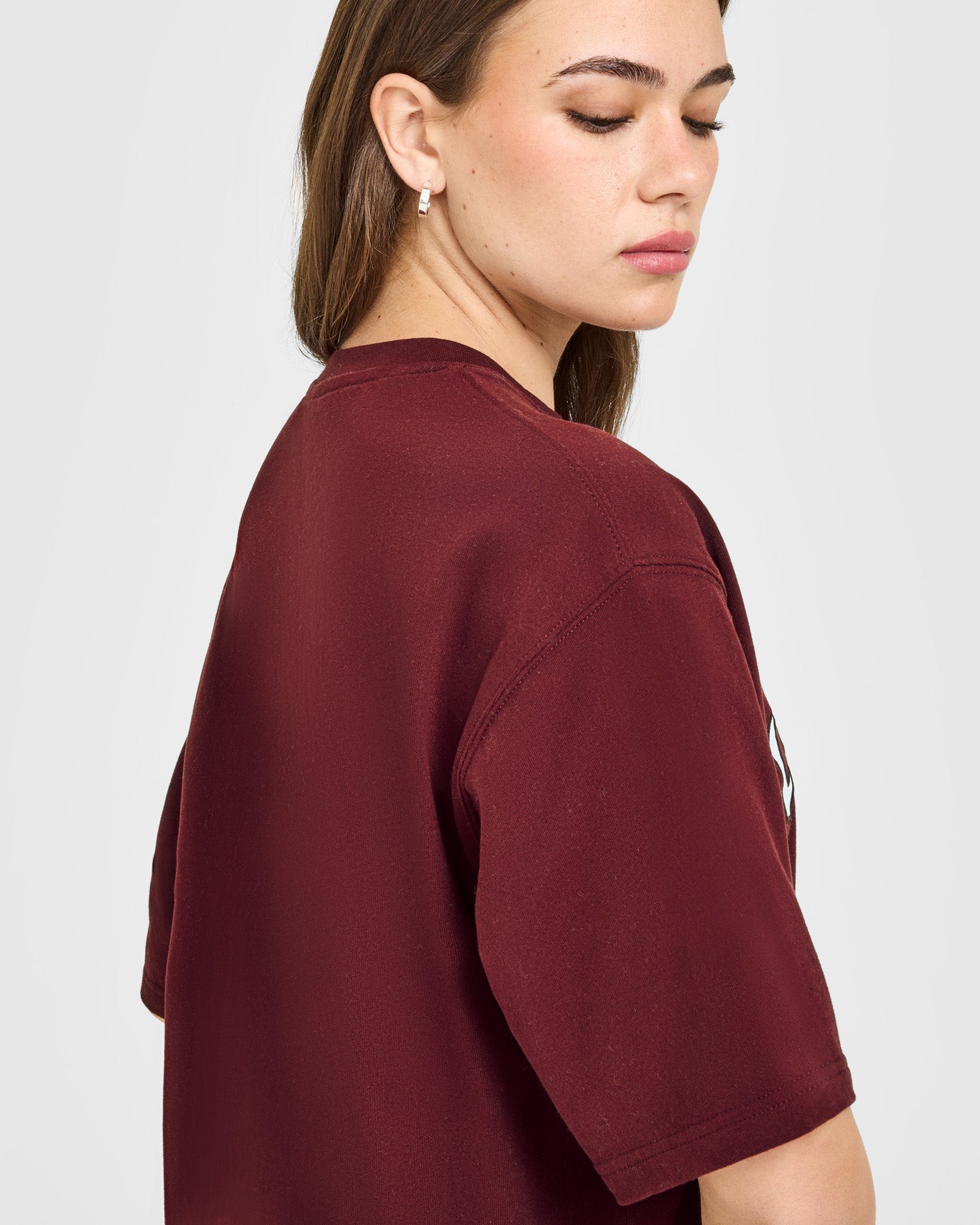 Oversized Oner Girlfriend Washed T-Shirt | Rosewood