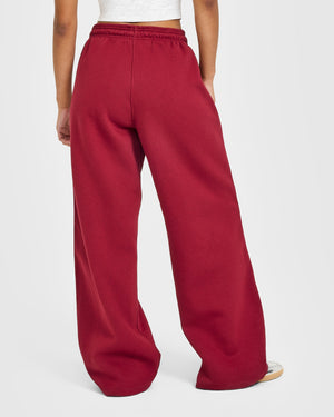 Jersey Tracksuit Straight Leg Sweatpants in Ruby Red | Oner Active US