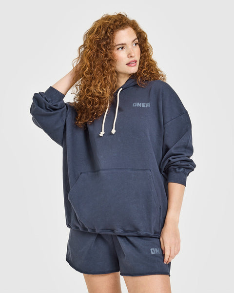 Raw Lounge Long Hoodie - Dark