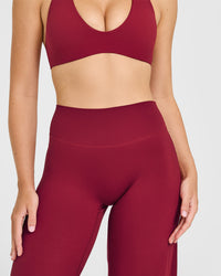 SoftMotion™ Straight Leg Bottoms | Ruby Red