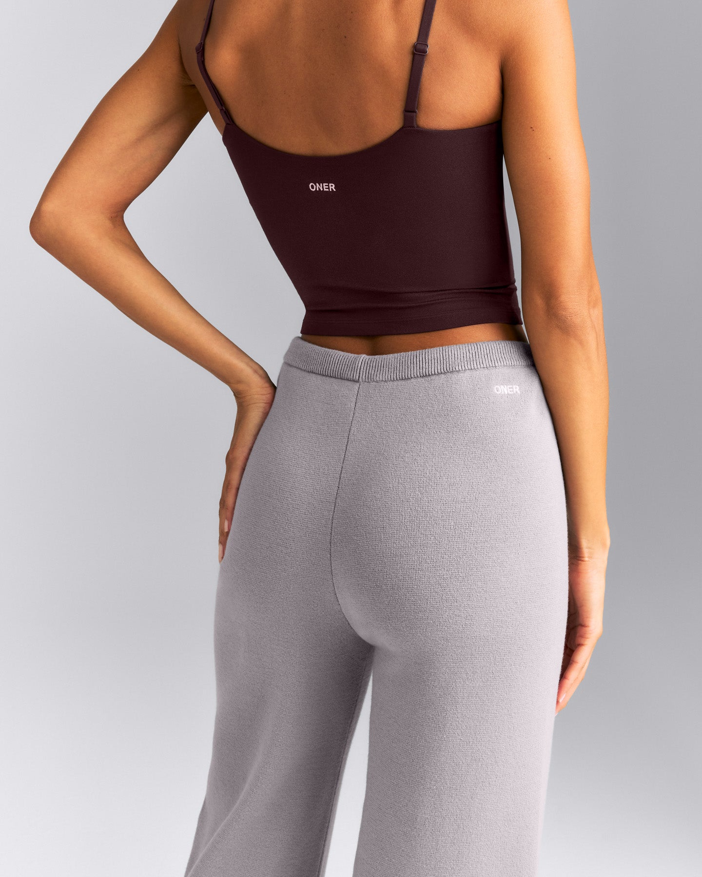 Mid Weight Cotton Knit Trouser | Dark Zinc Gray