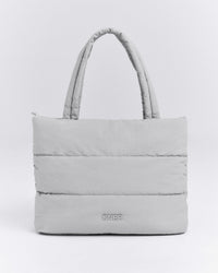 Quilted Tote Bag New Branding | Platinum Gray