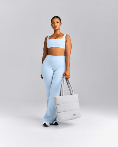 Quilted Tote Bag New Branding | Platinum Gray