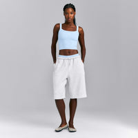 Seamless Scoop Neck Tank Top | Mist Blue