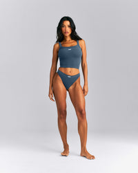 Seamless Scoop Neck Tank Top | Storm Blue