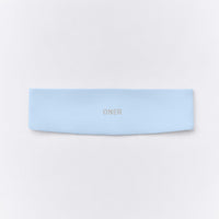 SoftMotion™ Headband with White Logo | Mist Blue
