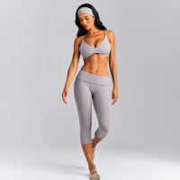 SoftMotion™ Headband with White Logo | Zinc Gray