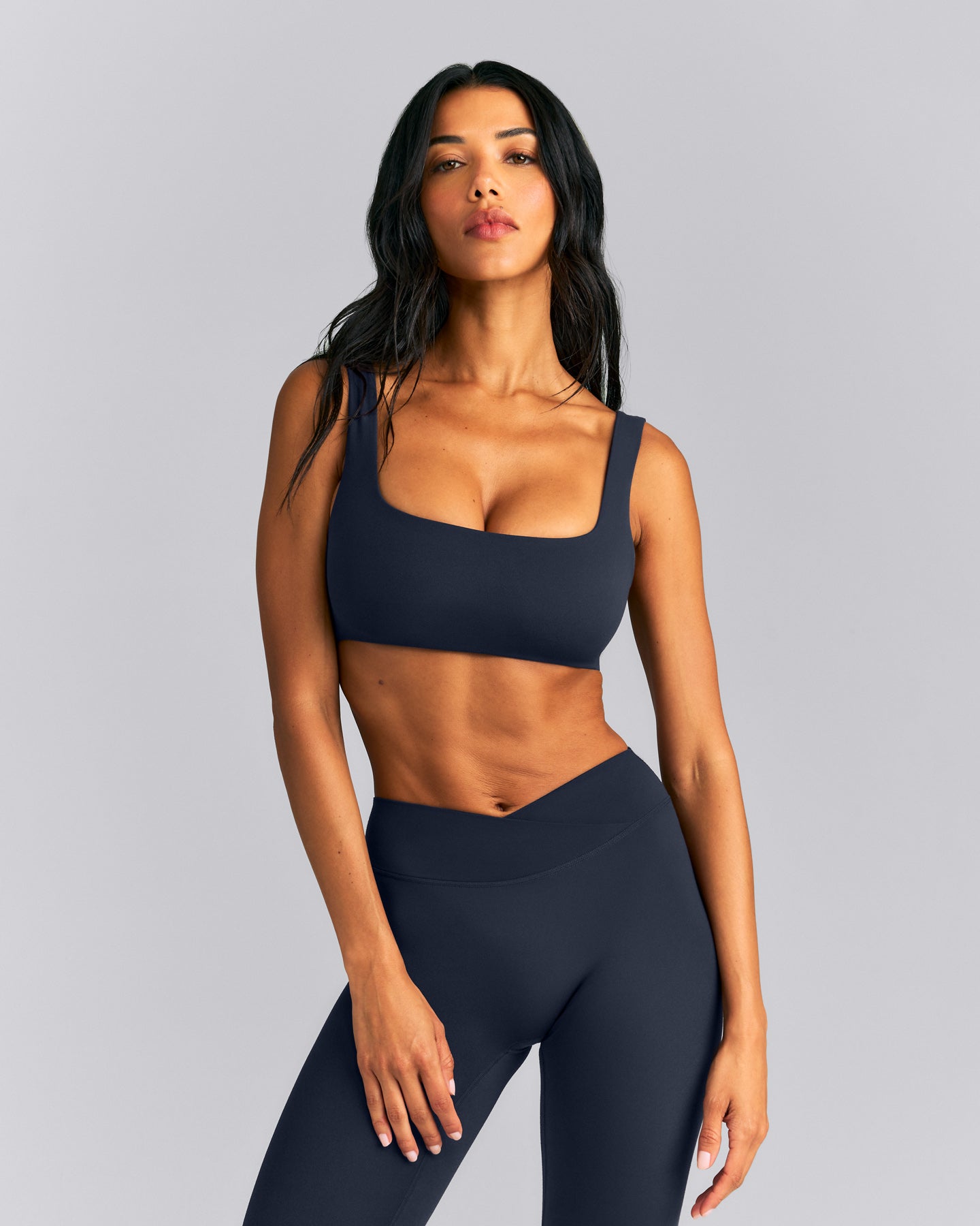 SoftMotion™ Soft Square Neck Sports Bra New Branding | True Blue