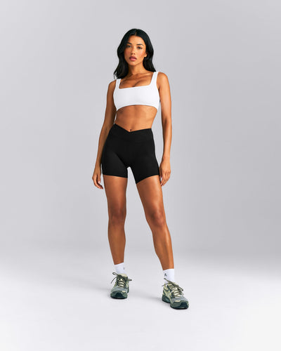 SoftMotion™ Soft Square Neck Sports Bra New Branding | White