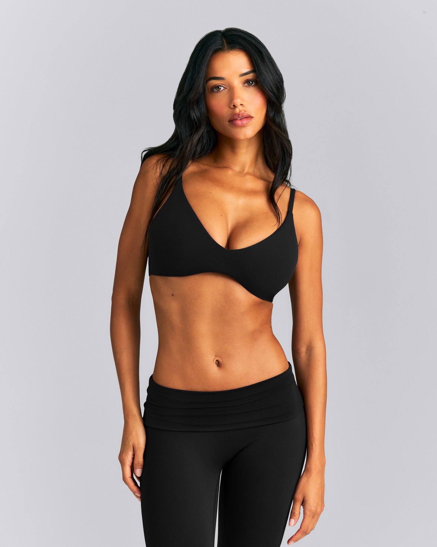 SoftMotion™ Strappy Scoop Bralette New Branding | Black