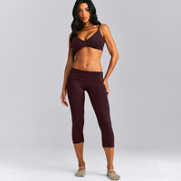 SoftMotion™ Strappy Scoop Bralette | Plum Brown