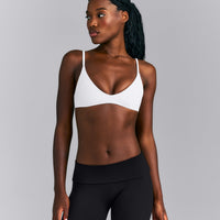 SoftMotion™ Strappy Scoop Bralette | White