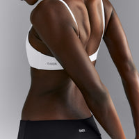 SoftMotion™ Strappy Scoop Bralette | White