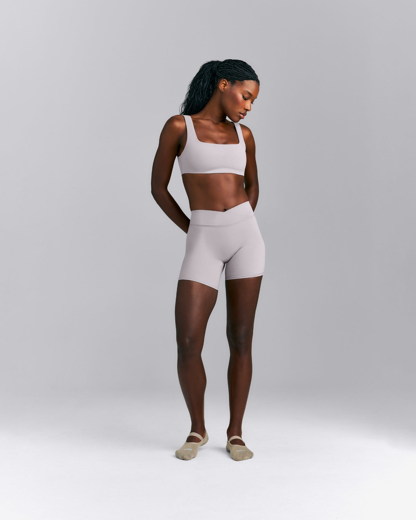 SoftMotion™ Wrap Shorts 6" | Zinc Gray
