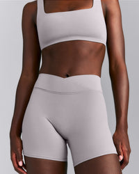 SoftMotion™ Wrap Shorts 6" | Zinc Gray