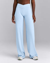 SoftMotion™ Wrap Straight Leg Pants New Branding | Mist Blue