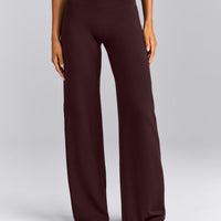 SoftMotion™ Wrap Straight Leg Pants New Branding | Plum Brown
