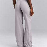 SoftMotion™ Wrap Straight Leg Pants New Branding | Zinc Gray