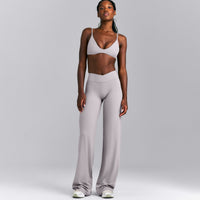 SoftMotion™ Wrap Straight Leg Pants New Branding | Zinc Gray